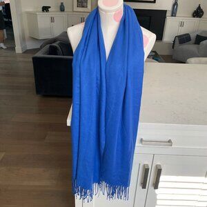 Cashmere Scarf Soft Colorful Cashmere Acrylic Blend Wrap Cobalt Blue Sz OS
